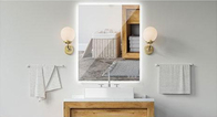 Baño LED Espejo inteligente Iluminado Cuadrado inteligente espejo de ducha sin niebla