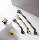 Nuevo diseño de oro de aleación de zinc gabinetes de cocina puerta tirar gabinete tiros y perillas manija manijas de gabinete