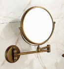 Espejo del eslabón giratorio del maquillaje cóncavo de la vanidad que magnifica para el cuarto de baño