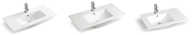 Sobremesa rectangular del buque del lavabo del fregadero del hotel del lavabo de la mano de cerámica del cuarto de baño