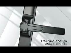 Puente roto de lado estrecho cerradura inteligente, material de aleación de zinc, ventana de pantalla, mango corto 3.0, el