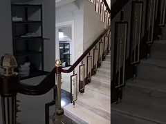 Barras de aleación de aluminio clásico Decoración de escaleras interiores Barandillas de alta calidad