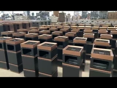 Contenedor de basura de reciclaje exterior de 27L Contenedor de basura de metal clasificado