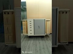 Plástico ABS construido - en la mesa de la cocina contenedores de basura larga vida útil color azul gris