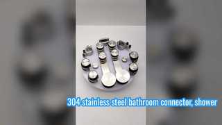 conector del cuarto de baño del acero inoxidable 304, barra de fijación de cristal del cuarto de ducha, accesorios del hardware, reborde s