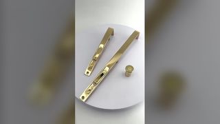 Puerta entera de cobre con cerrojo oculto, puerta de madera de doble apertura, cerrojo invisible extendido, oculto