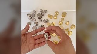 Tirador de un solo orificio dorado y plateado, puerta de armario de lujo, armario moderno y sencillo, Norte de la UE