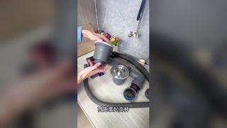 Desagüe del fregadero de la cocina, tubo de drenaje antiobstrucción y antiolor, lavabo para lavar verduras simple y doble