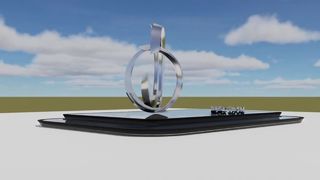 Fuente modificada para requisitos particulares Landsca de la escultura grande al aire libre del conejo del caballo del acero inoxidable del centro comercial del hotel