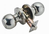 Cerradura de cilindro esférica de acero inoxidable cepillada de la puerta del botón del metal para las puertas del hogar