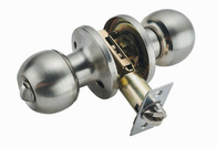 Cerradura de cilindro esférica de acero inoxidable cepillada del botón de puerta del metal para las puertas del hogar