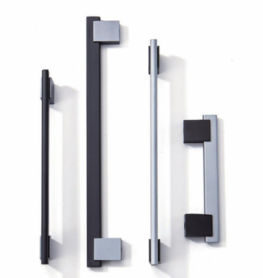 Muebles de cocina de aluminio tirador de gabinete manija armario manijas de gabinete tiradores 192mm