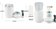 10 pulgadas de plástico transparente de filtro de agua de la carcasa utilizada en el purificador de agua comercial