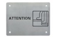 Signo de reconocimiento táctil para ciegos Braille Signos de aseo para hoteles