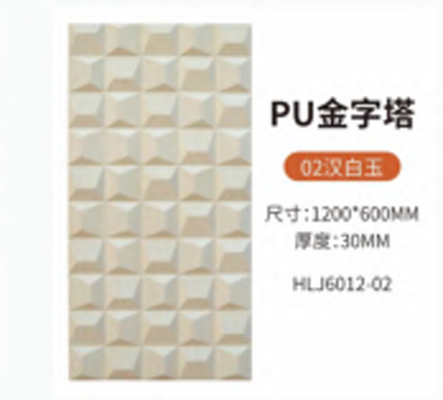 80mm Pu de cara única y doble de ladrillo hueco ligero Decoración de pared de fondo