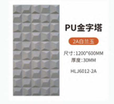 80mm Pu de cara única y doble de ladrillo hueco ligero Decoración de pared de fondo