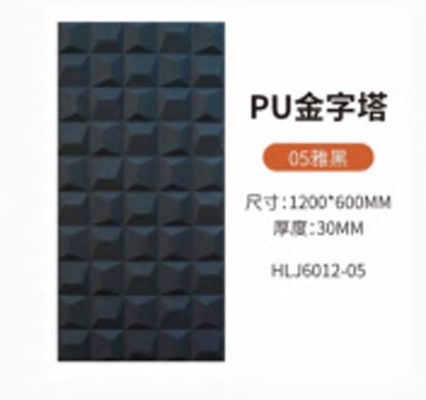 80mm Pu de cara única y doble de ladrillo hueco ligero Decoración de pared de fondo