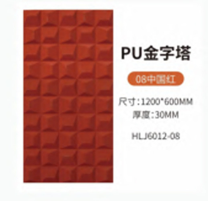 80mm Pu de cara única y doble de ladrillo hueco ligero Decoración de pared de fondo