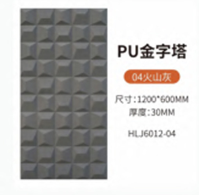 80mm Pu de cara única y doble de ladrillo hueco ligero Decoración de pared de fondo