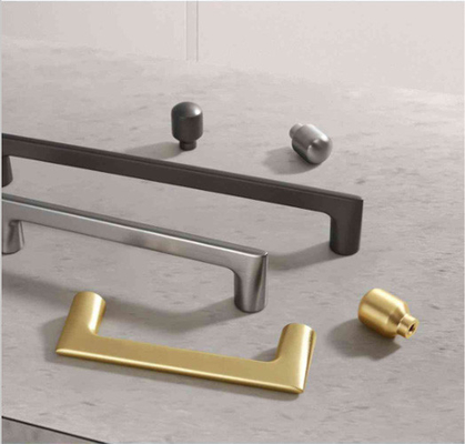 Armarios cajonar mango de tira cuadrado 8x8mm mango de aleación de zinc exclusivo de lujo moderno gabinete de cocina mango y perillas