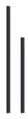 Muebles modernos de aluminio negro mango gabinetes de cocina puerta cajón tirón mango armario mango largo