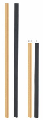 Muebles modernos de aluminio negro mango gabinetes de cocina puerta cajón tirón mango armario mango largo