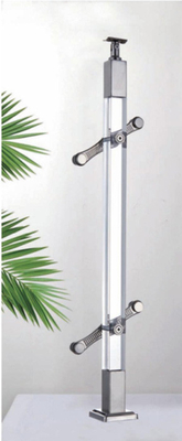 Escalera de cristal acrílico para interiores moderna Escalera de barandilla de barandilla para la venta
