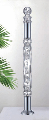 Barandillas de mano de cristal Barandillas de escaleras de acrílico Barandillas de escaleras de cristal Newel Post Rail Post Barandillas de acrílico para barandillas de escaleras