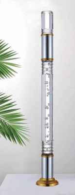 Escalera de acrílico de alta calidad para interiores barandilla escalera de plástico guarnición escalera de cristal pilar escalera de cristal claro acrílico baluster