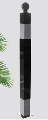 Escalera de cristal acrílico para interiores moderna Escalera de barandilla de barandilla para la venta