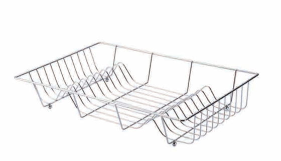 Estante de secado de platos Desagüe organizador del fregadero de la cocina del fregadero de la cocina del estante del desagüe cesta