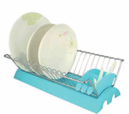 Estante de secado de platos Desagüe organizador del fregadero de la cocina del fregadero de la cocina del estante del desagüe cesta