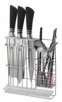 Estante de acero inoxidable multifunción para almacenamiento de herramientas de cocina