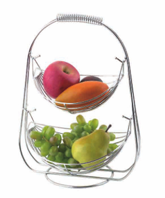 Cesto de estilo moderno lavable Metal de alambre negro Cesto congelador organizador Cesto de almacenamiento de frutas para el hogar