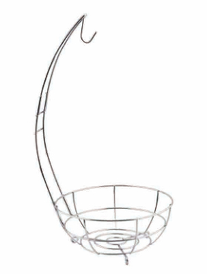 Cesto de estilo moderno lavable Metal de alambre negro Cesto congelador organizador Cesto de almacenamiento de frutas para el hogar