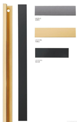 Manija de gabinete de aluminio Matt Ccm Blm Z-negro Abg Ab Matt Oro Rosado Oro