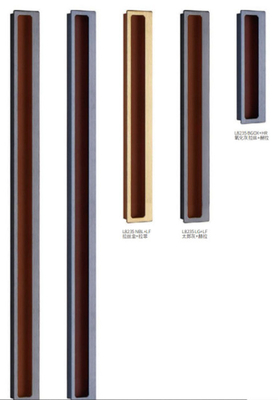 Muro de muebles montado de aleación de aluminio sólido Mando de armario para decoración del hogar L 150 mm x W 34.5 mm x D 18.4 m
