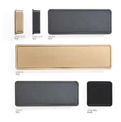 Mayorista de aleación de zinc moderno de lujo gabinete de cocina mango Matt oro negro armario puerta cajón muebles puja mango