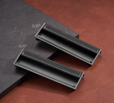 Mayorista de aleación de zinc moderno de lujo gabinete de cocina mango Matt oro negro armario puerta cajón muebles puja mango