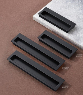 Mayorista de aleación de zinc moderno de lujo gabinete de cocina mango Matt oro negro armario puerta cajón muebles puja mango