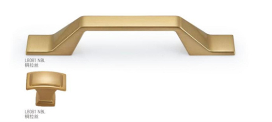 Nuevo estilo europeo de lujo aleación de zinc cepillado níquel oro recto Bar Cabinet puerta hardware interior armario de mano