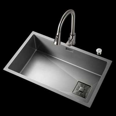 Por mayor Diseño Simple Custom Moderno Rectangular Metal Latón Cromo Doble Lavadero de Cocina Para uso doméstico