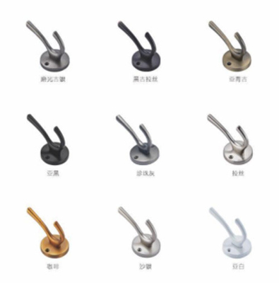 Fabrica personalizada de metal toalla vintage abrigo doble ganchos de pared montaje de pared negro gancho de ropa rústica