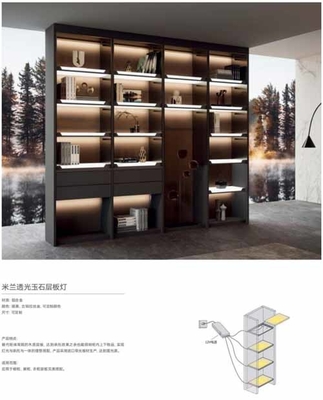 Muebles de gabinete de abejas de aluminio negro Muebles de dormitorio de sala de estar gabinetes de almacenamiento
