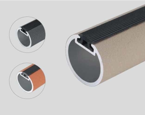 Armadura de aluminio de trabajo pesado Accesorios de bañera Ropa colgante Rodas redondas y ovales de armario con soporte