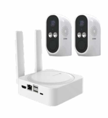 Equipo de seguridad 4MP HD cámara WIFI de doble lente