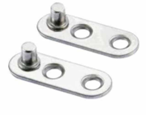 Hardware Acero inoxidable sin marco Enmarcado oculto Espejo pivote de vidrio Cadena de la puerta de la ducha Para gafas de ducha