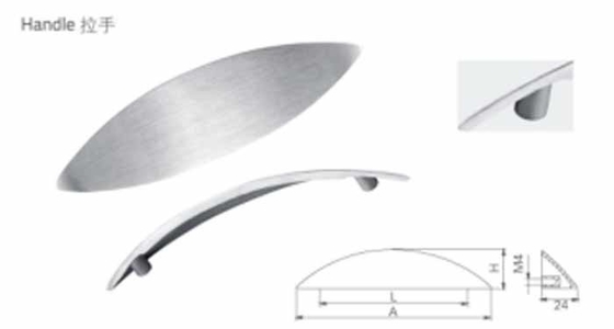 Acero SUS304 Armario de mano Muebles de acero inoxidable 304 mango Armario de cocina mango de puerta