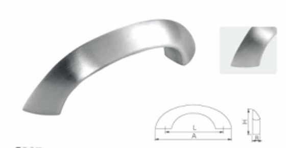 Distancia del agujero Personalizar el mango de la puerta de acero inoxidable 304 mate con ajuste de tornillo