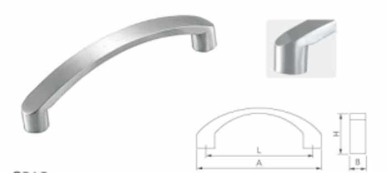 Puerta de madera de acero inoxidable perno redondo y manija de puerta giratoria fija